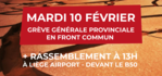 Action à l'aéroport de Liège ce 10 février