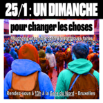 Marche citoyenne du 25 janvier :  L’austérité n’est pas un projet pour la jeunesse !