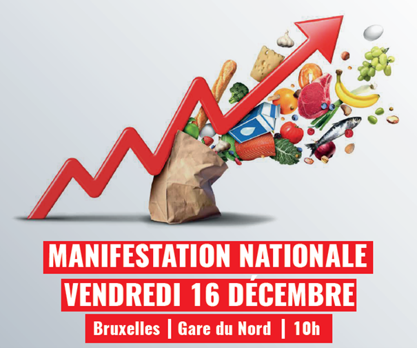 16/12 : manifestation nationale à Bruxelles