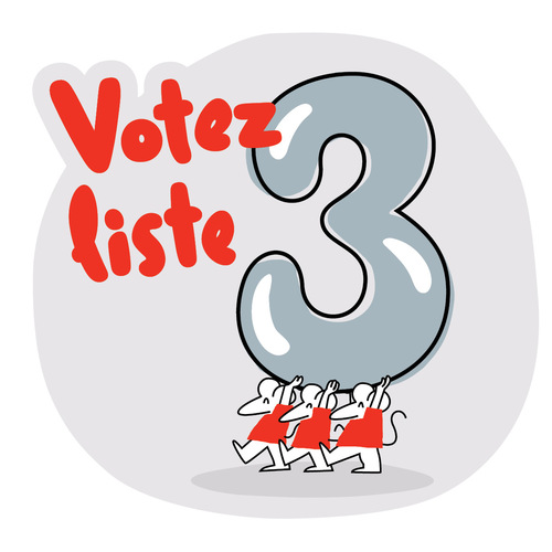 Votez SETCa-FGTB, votez liste 3 !
